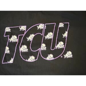 TCU TEXAS CHRISTIAN UNIVERSITY 100% cotton Collegiate Tee T-Shirt XL Gameday
